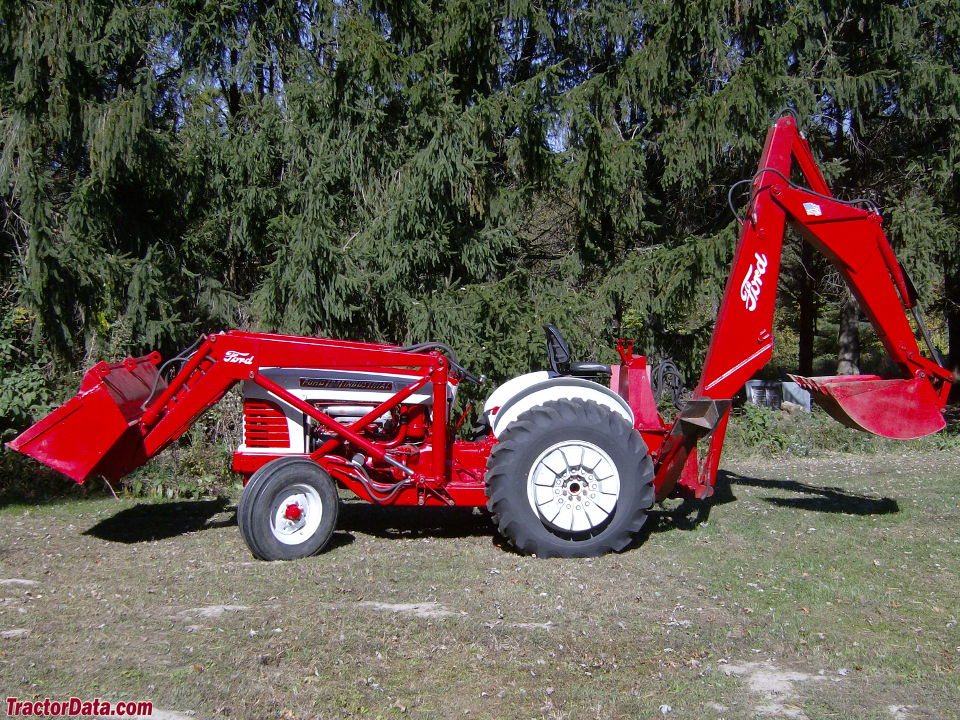 Ford 1841 Industrial tractor with loader and backhoe.