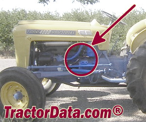 Ford 4000 serial number location