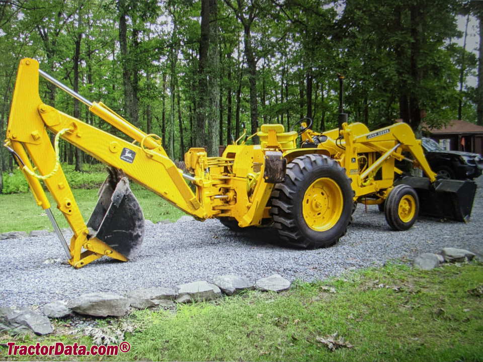 1967 John Deere 500A loader-backhoe.
