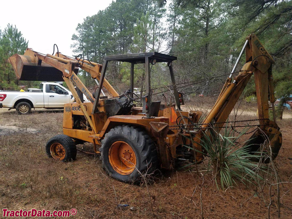Case 480C backhoe-loader tractor.