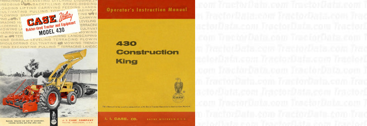 430CK Construction King reference literature