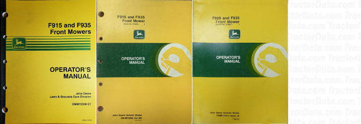 F935 manuals literature