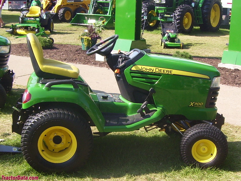 TractorData John Deere X700 tractor information