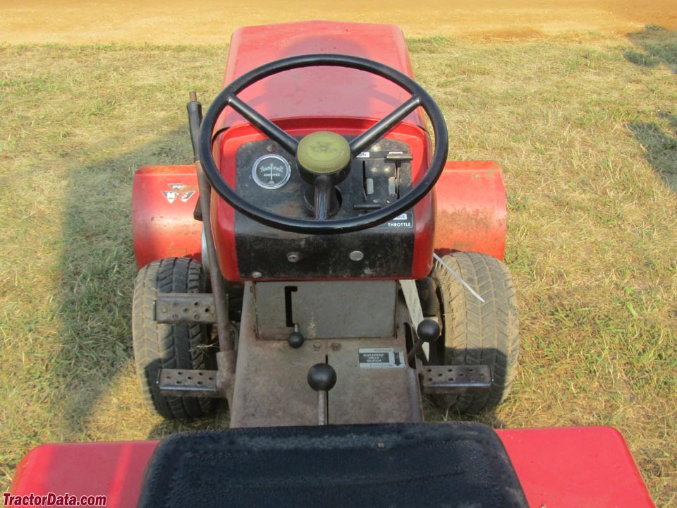 Massey Ferguson 7 operator station and controls.