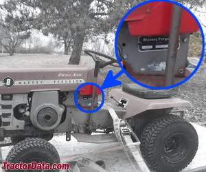 Massey Ferguson 8 serial number location