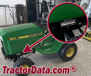 John Deere 185 serial number location