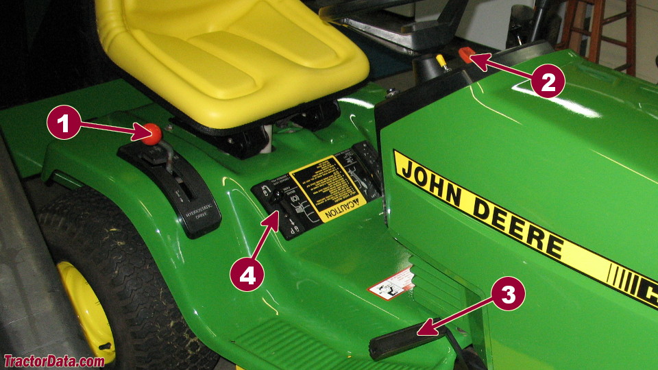 John Deere 185 transmission controls