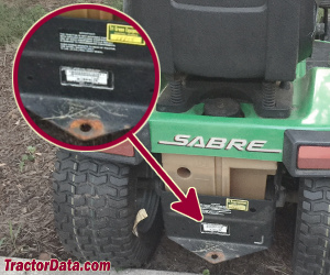 Sabre 2048HV serial number location