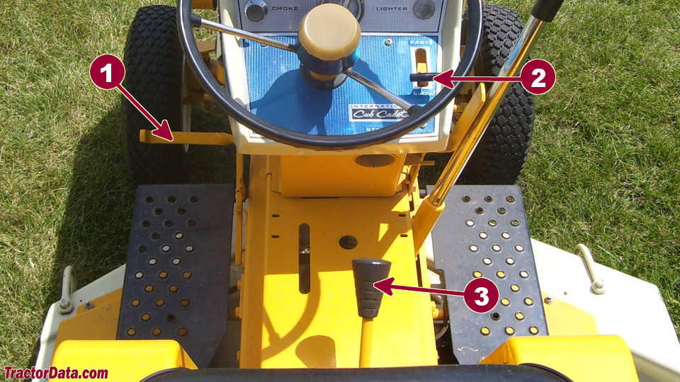 Cub Cadet 104 transmission controls