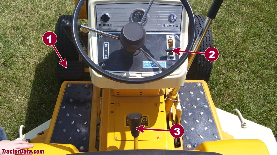 Cub Cadet 126 transmission controls