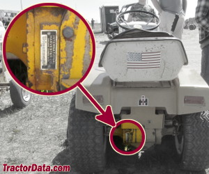 Cub Cadet 107 serial number location