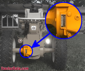 Cub Cadet 109 serial number location