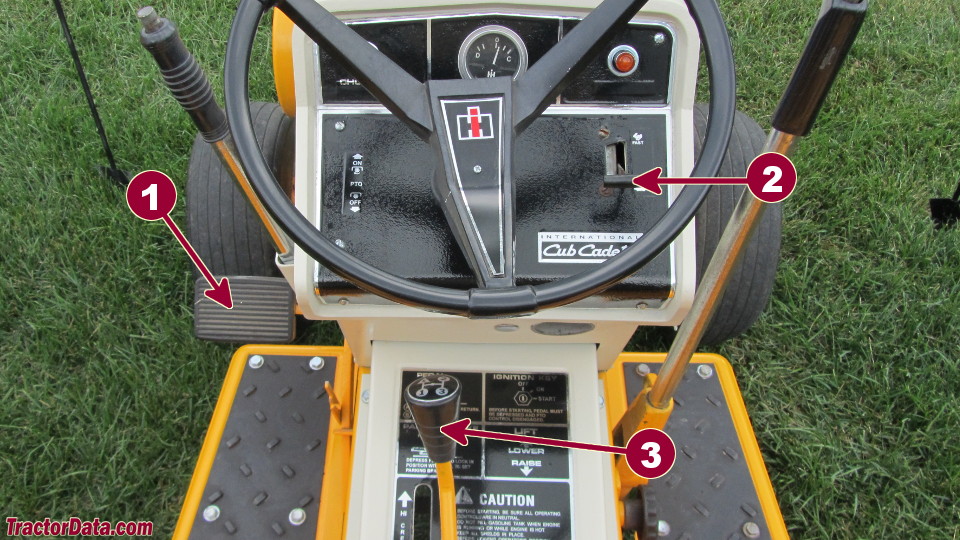 Cub Cadet 128 transmission controls