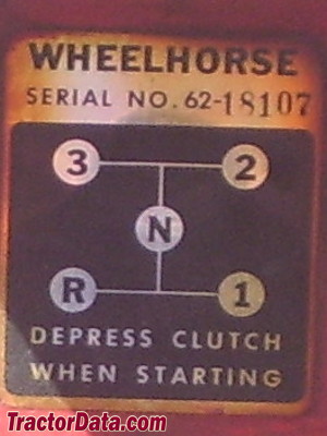Wheel Horse 502 transmission controls