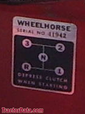 Wheel Horse 1054 transmission controls