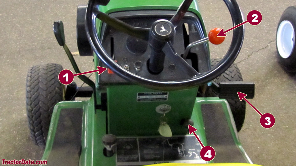 John Deere 312 transmission controls