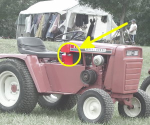 Wheel Horse GT-14 serial number location