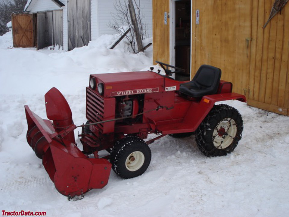 Wheel Horse D-160 with snow blower.