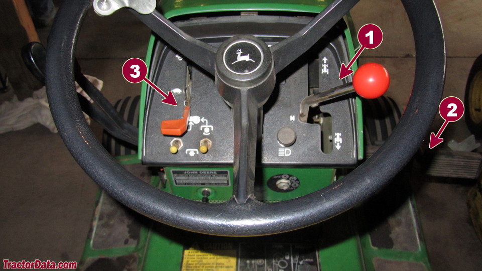 John Deere 318 transmission controls