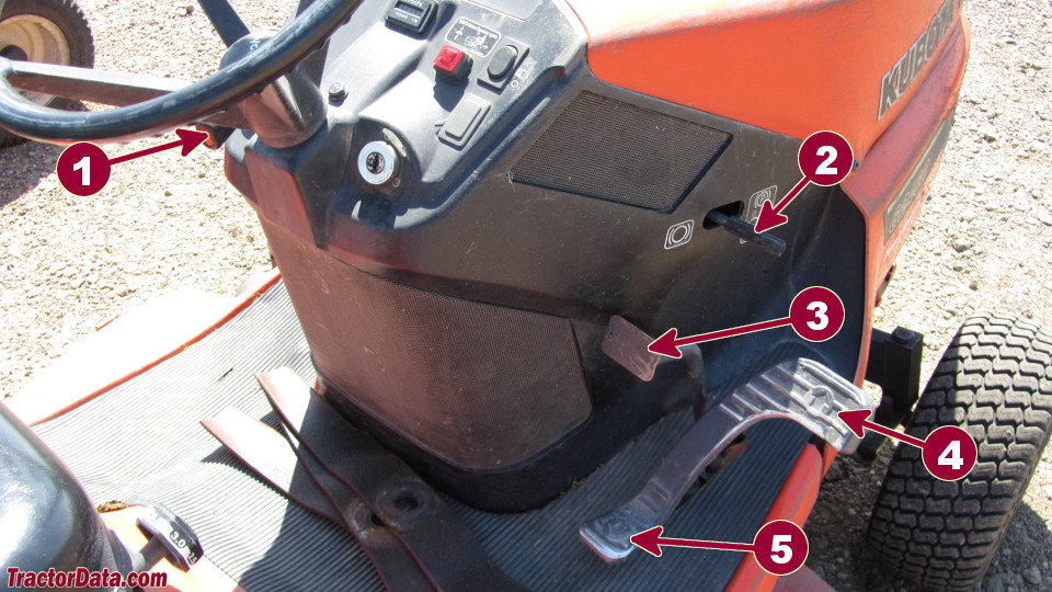 Kubota G2460 transmission controls