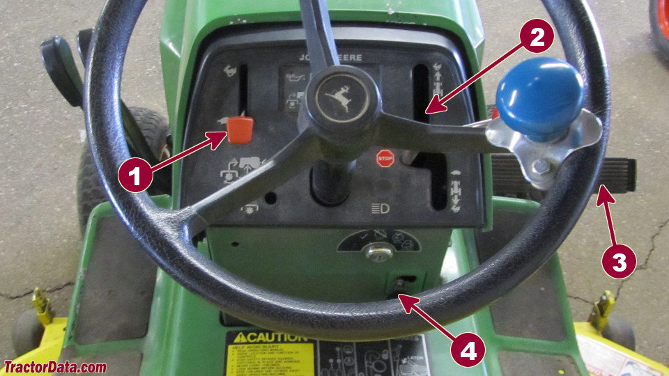 John Deere 322 transmission controls