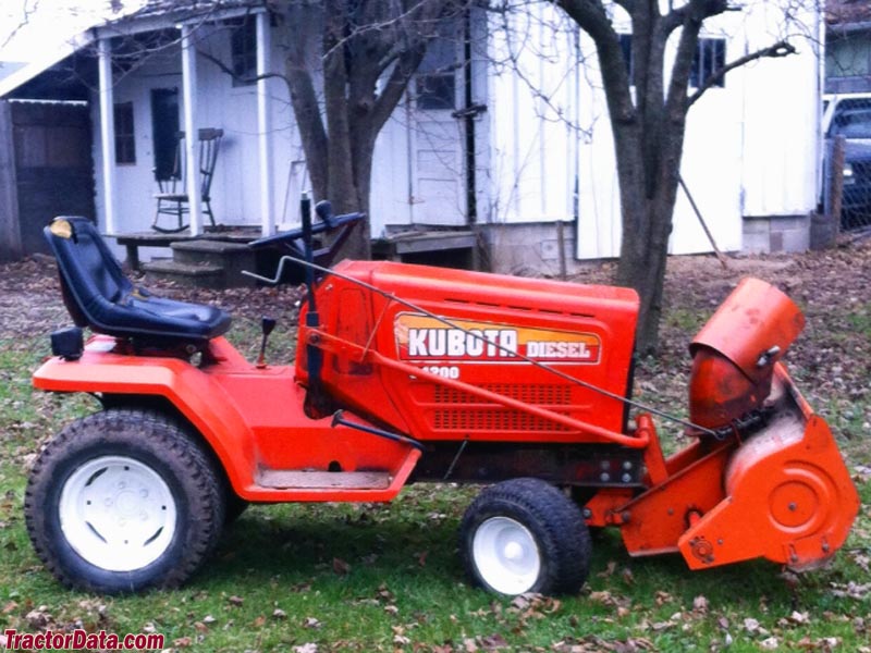 Kubota G4200 with G2500 snow blower.