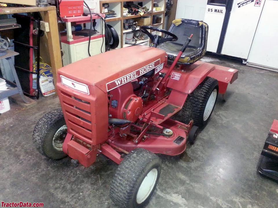 Wheel Horse B-60 with mower and rear tiller.
