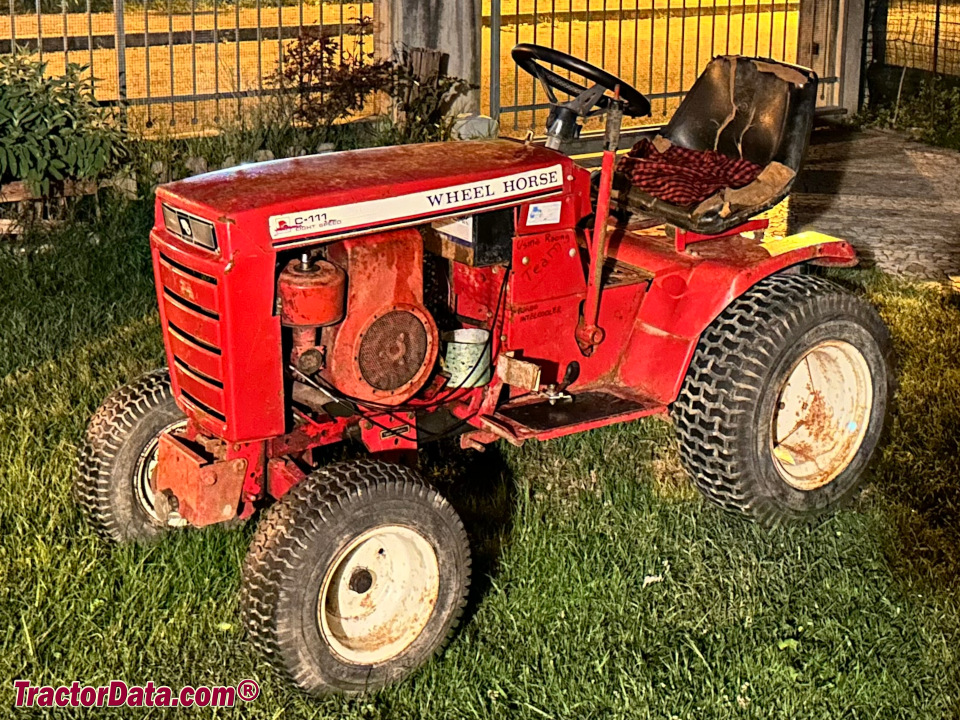Wheel Horse C-111 garden tractor.