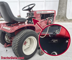 Wheel Horse SK-486 serial number location