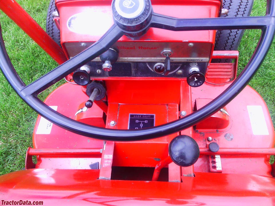 Wheel Horse Command 8 controls.