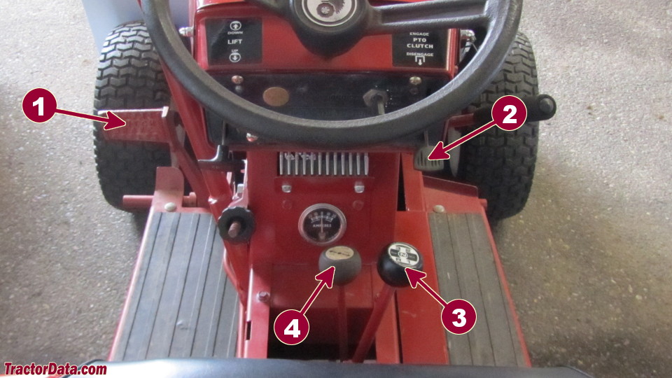 Wheel Horse 14HP transmission controls