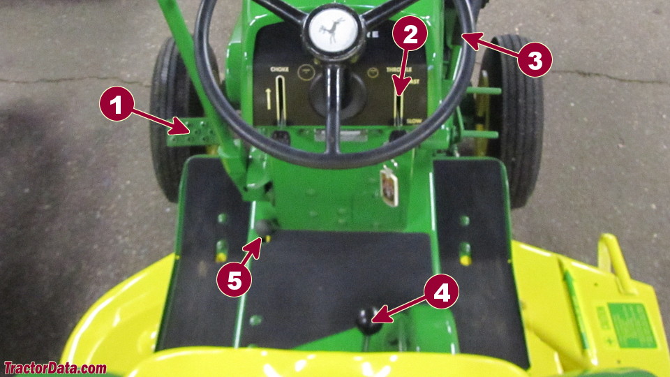 John Deere 110 transmission controls