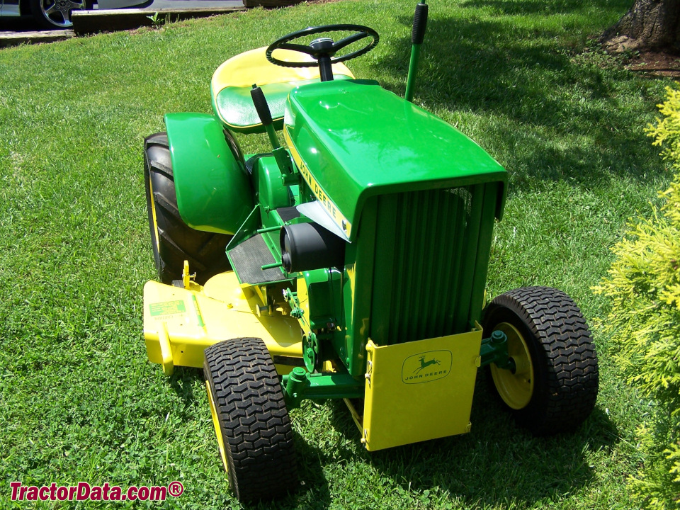 1965 John Deere 110 garden tractor with mower deck.