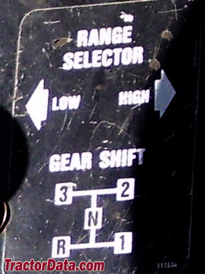 Wheel Horse 414-8 transmission controls