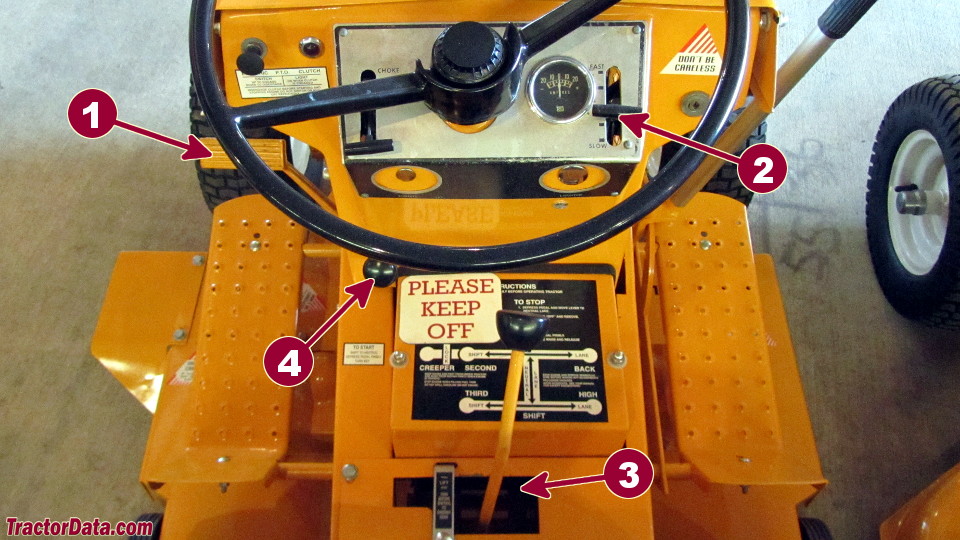 Minneapolis-Moline 108 transmission controls