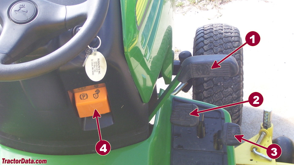 John Deere GT245 transmission controls