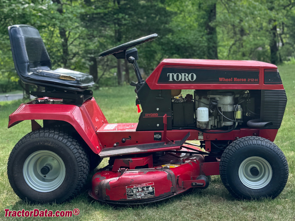 Toro Wheel Horse 212-H lawn tractor.