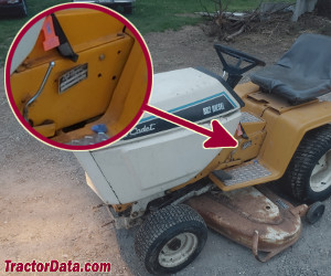 Cub Cadet 882 serial number location