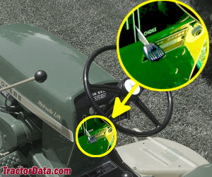 John Deere 112 serial number location