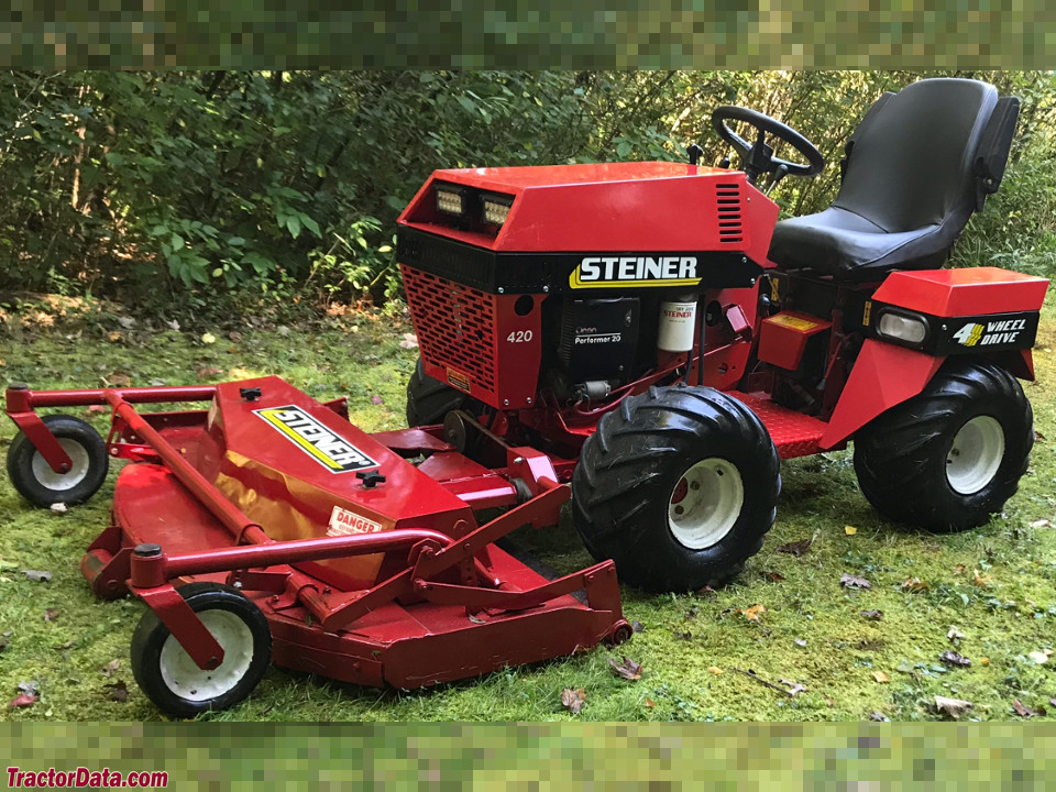 Steiner 420 with mower deck.