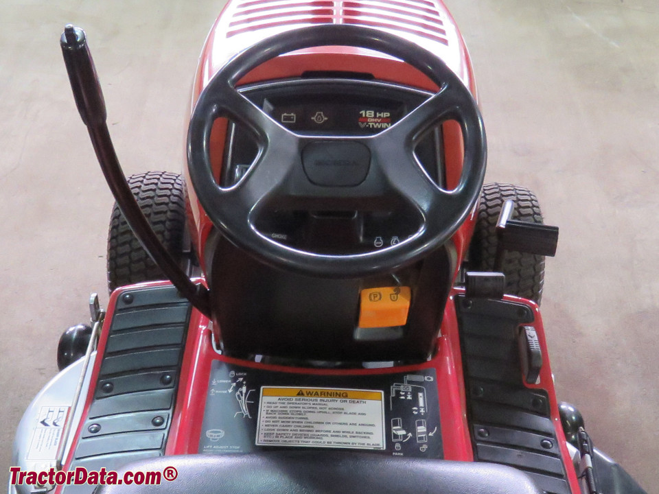 Honda HA4118 operator station and controls.