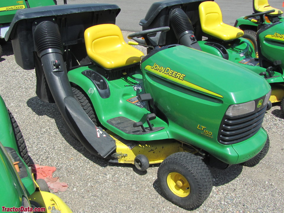 John Deere L150 with bagger.