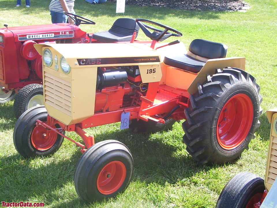 Image of Case 195 garden tractor red