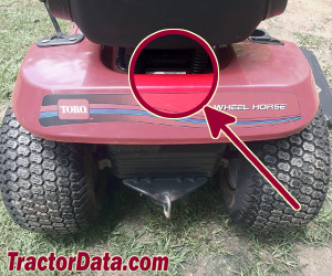 Wheel Horse 17-44HXL serial number location