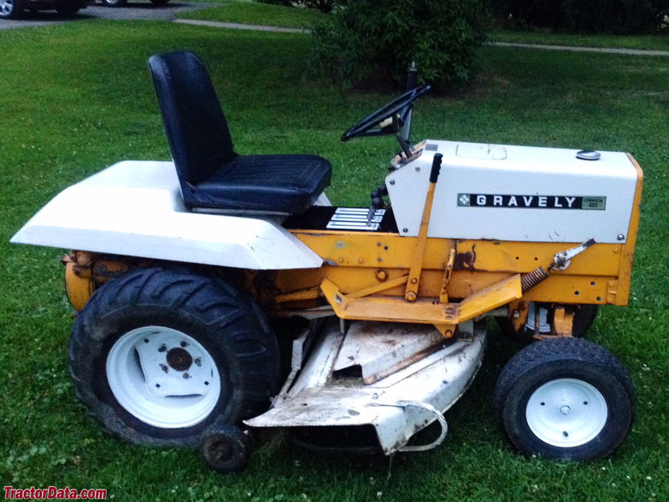 Gravely 432 with mower deck.