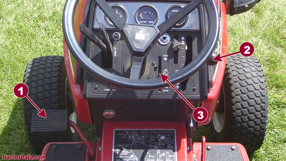 Cub Cadet 782D transmission controls