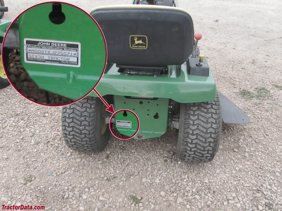 TractorData John Deere STX38 Black Deck tractor information