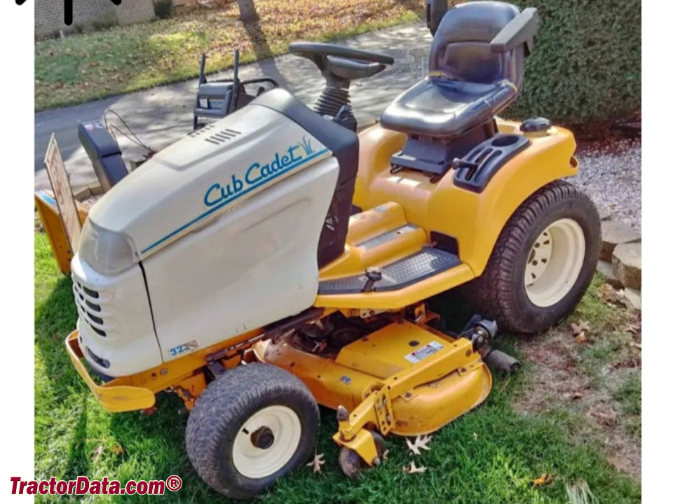 Cub Cadet 3235 garden tractor, left side.
