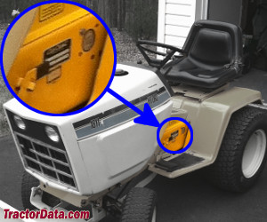 Cub Cadet 1812 serial number location