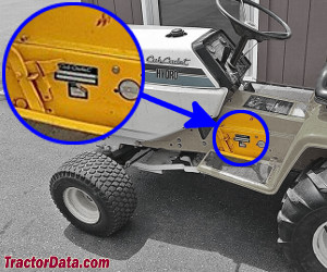 Cub Cadet 1912 serial number location